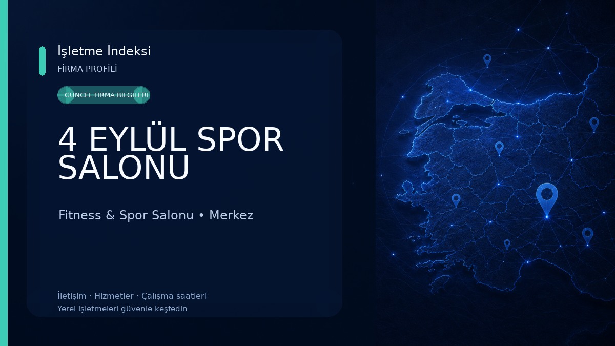 4 EYLÜL SPOR SALONU Fitness & Spor Salonu
