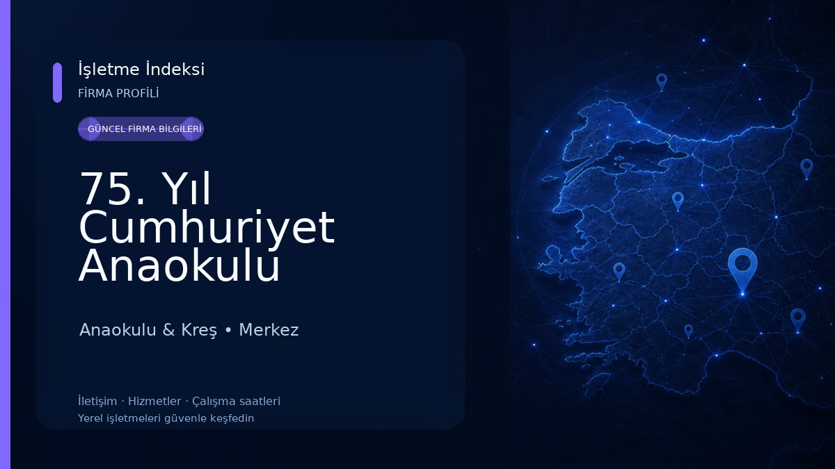 75. Yıl Cumhuriyet Anaokulu Anaokulu & Kreş