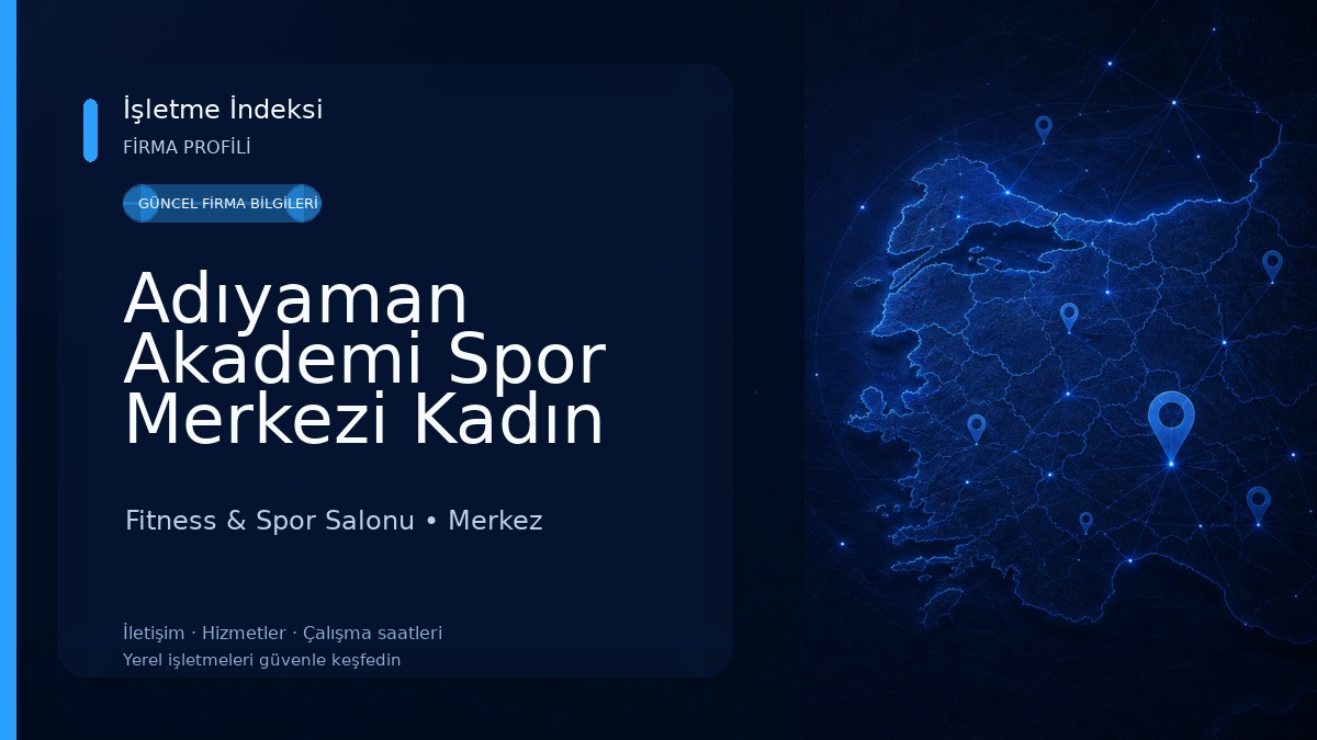 Adıyaman Akademi Spor Merkezi Kadın Şube Fitness & Spor Salonu
