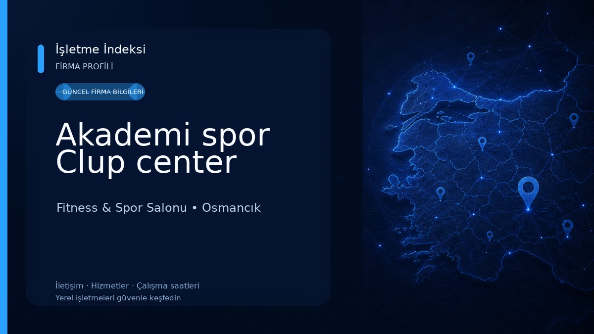 Akademi spor Clup center Fitness & Spor Salonu