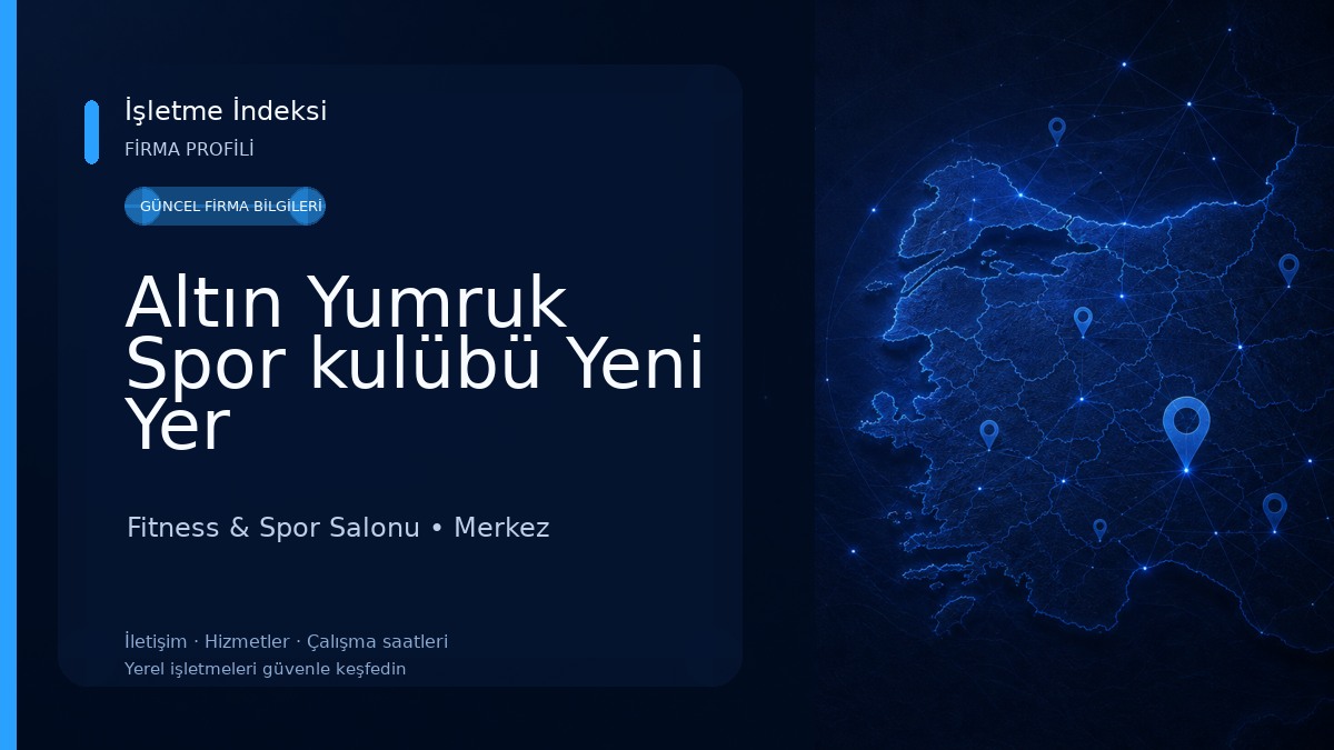 Altın Yumruk Spor kulübü Yeni Yer