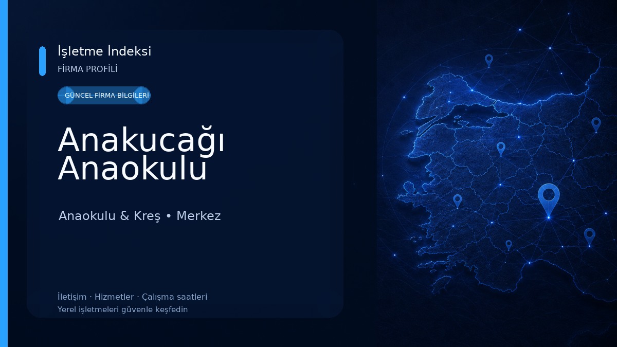 Anakucağı Anaokulu Anaokulu & Kreş