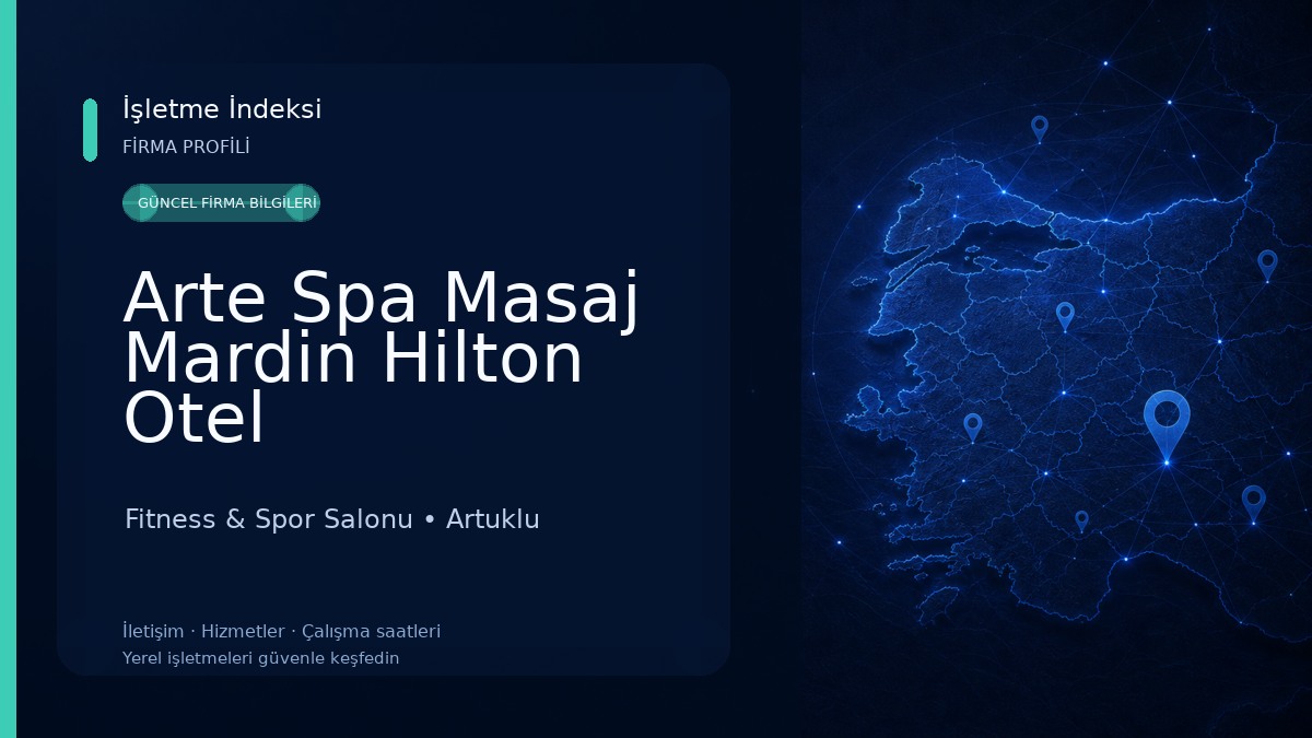 Arte Spa Masaj Mardin Hilton Otel