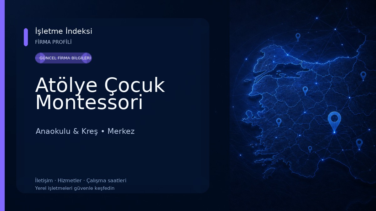 Atölye Çocuk Montessori