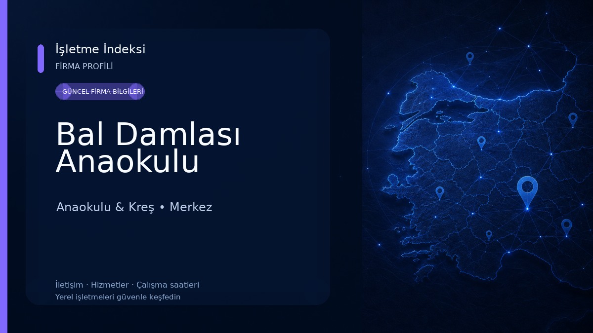 Bal Damlası Anaokulu Anaokulu & Kreş