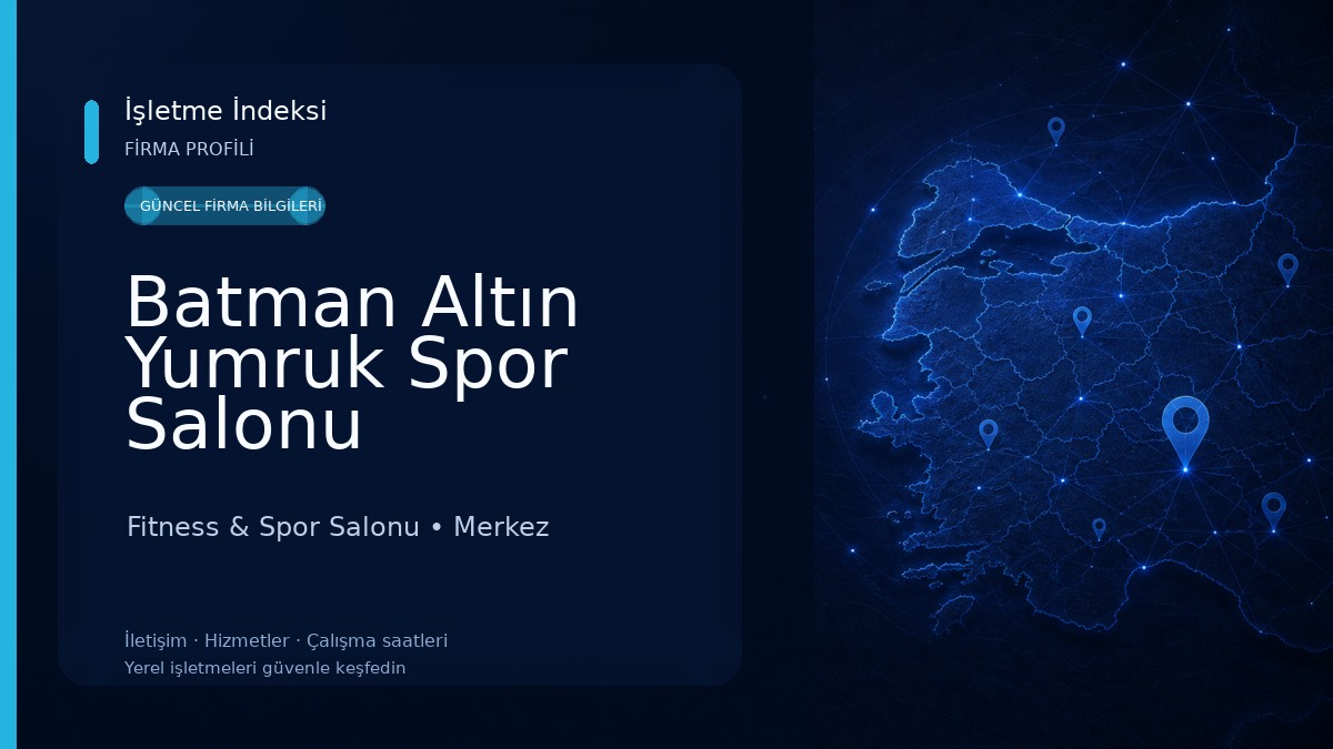 Batman Altın Yumruk Spor Salonu Fitness & Spor Salonu