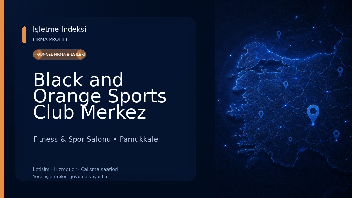 Black and Orange Sports Club Merkez Şube Fitness & Spor Salonu