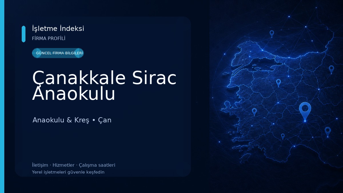 Çanakkale Sirac Anaokulu