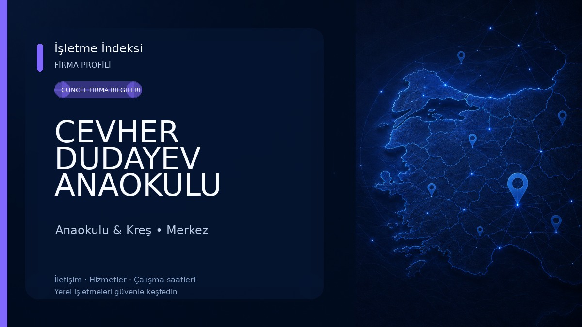 CEVHER DUDAYEV ANAOKULU Anaokulu & Kreş