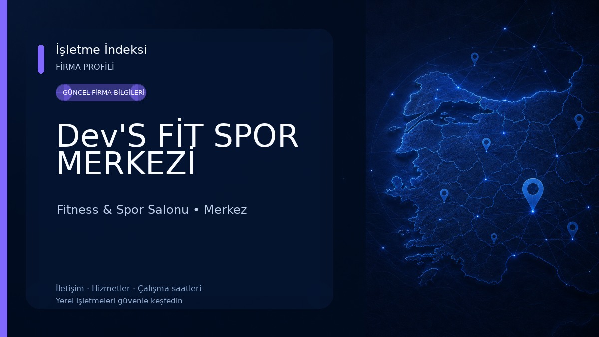 Dev'S FİT SPOR MERKEZİ Fitness & Spor Salonu