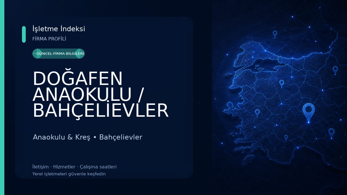 DOĞAFEN ANAOKULU / BAHÇELİEVLER Kreş-Yuva-Oyun Grupları Anaokulu & Kreş