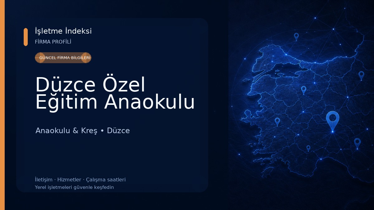 Düzce Özel Eğitim Anaokulu Anaokulu & Kreş