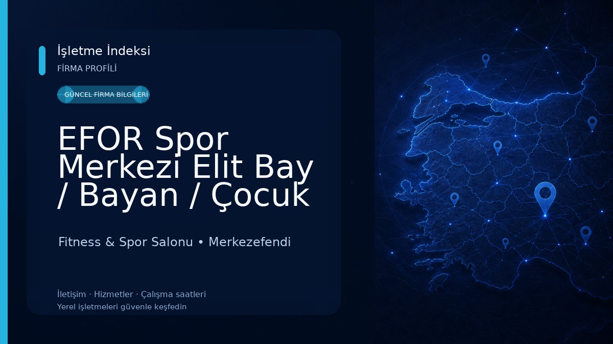EFOR Spor Merkezi Elit Bay / Bayan / Çocuk Fitness Bagatur Crossfit Cimnastik Boks Salonu Fitness & Spor Salonu