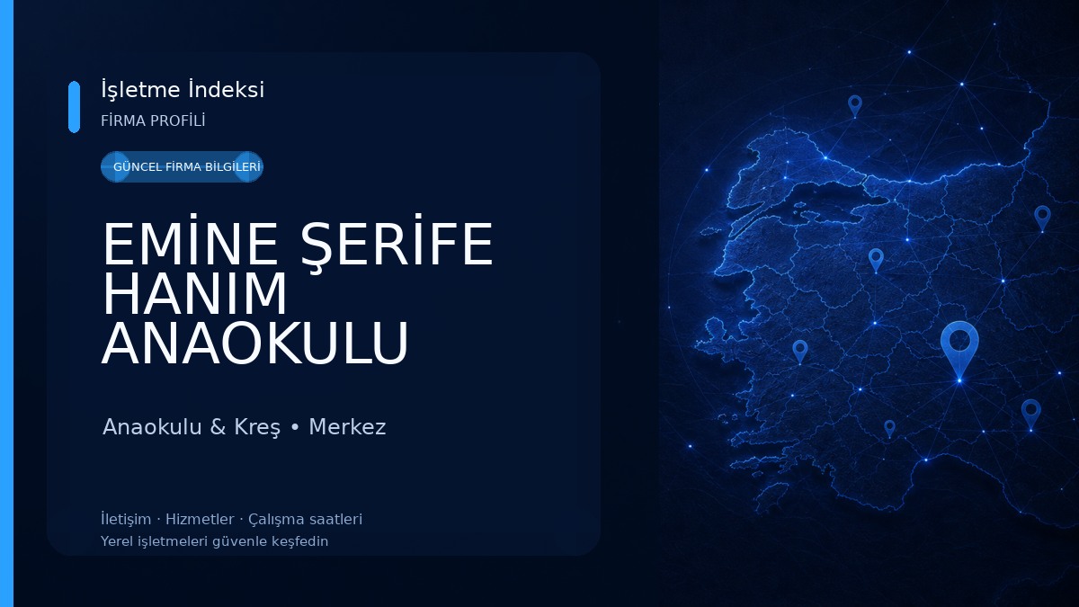 EMİNE ŞERİFE HANIM ANAOKULU Anaokulu & Kreş