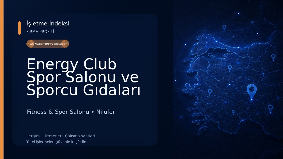 Energy Club Spor Salonu ve Sporcu Gıdaları Mağazası Fitness & Spor Salonu