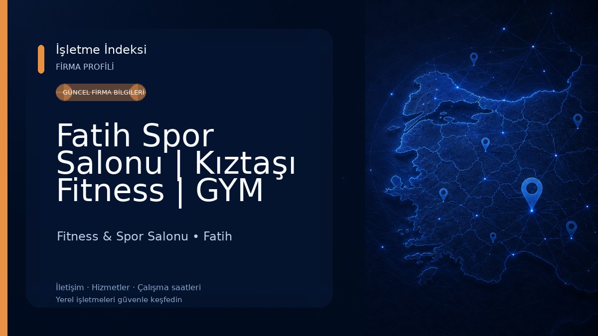 Fatih Spor Salonu | Kıztaşı Fitness | GYM Fitness & Spor Salonu