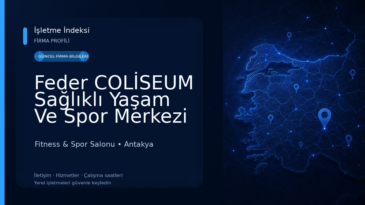 Feder COLİSEUM Sağlıklı Yaşam Ve Spor Merkezi Fitness & Spor Salonu
