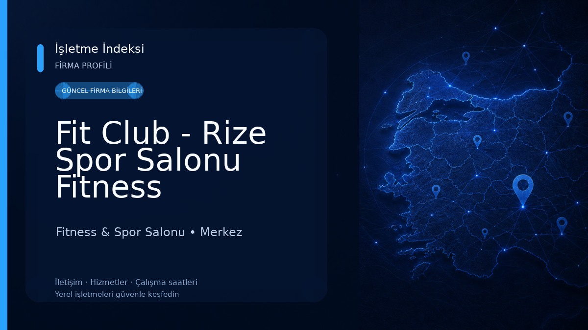 Fit Club - Rize Spor Salonu Fitness Fitness & Spor Salonu