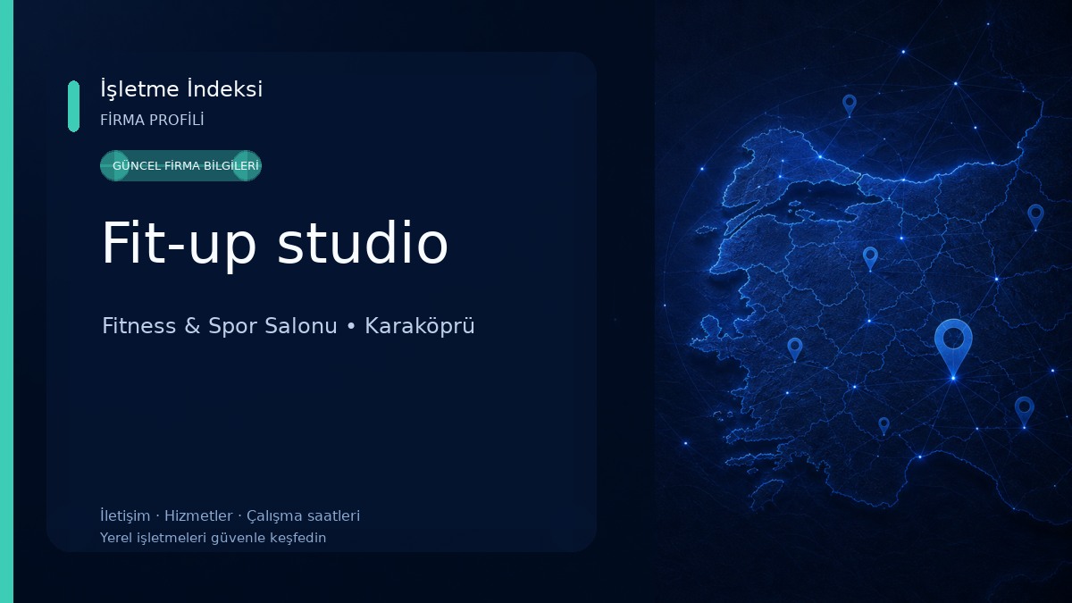 Fit-up studio