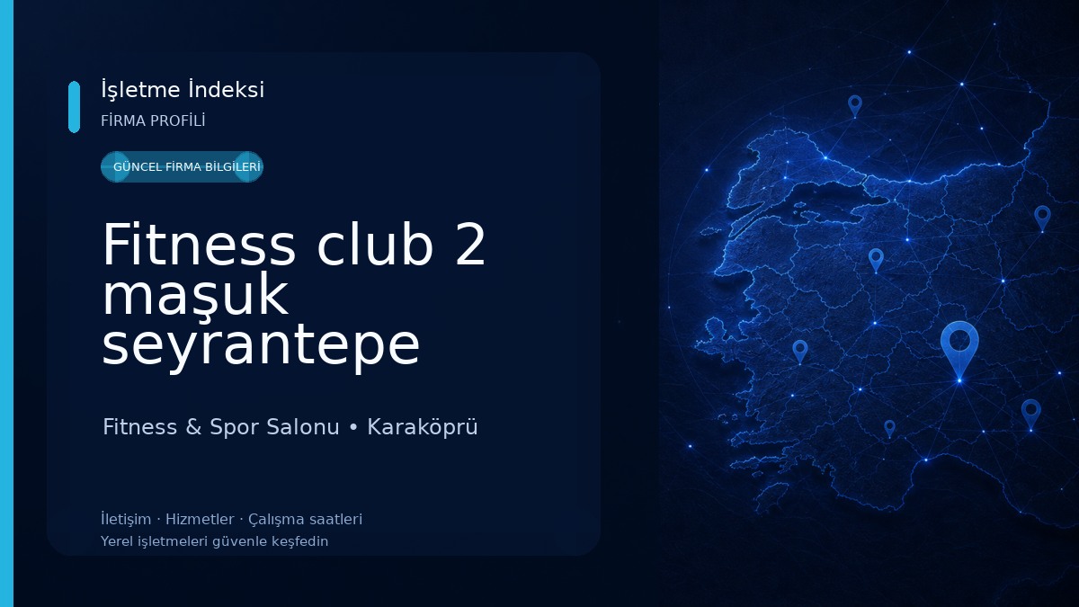Fitness club 2 maşuk seyrantepe Fitness & Spor Salonu