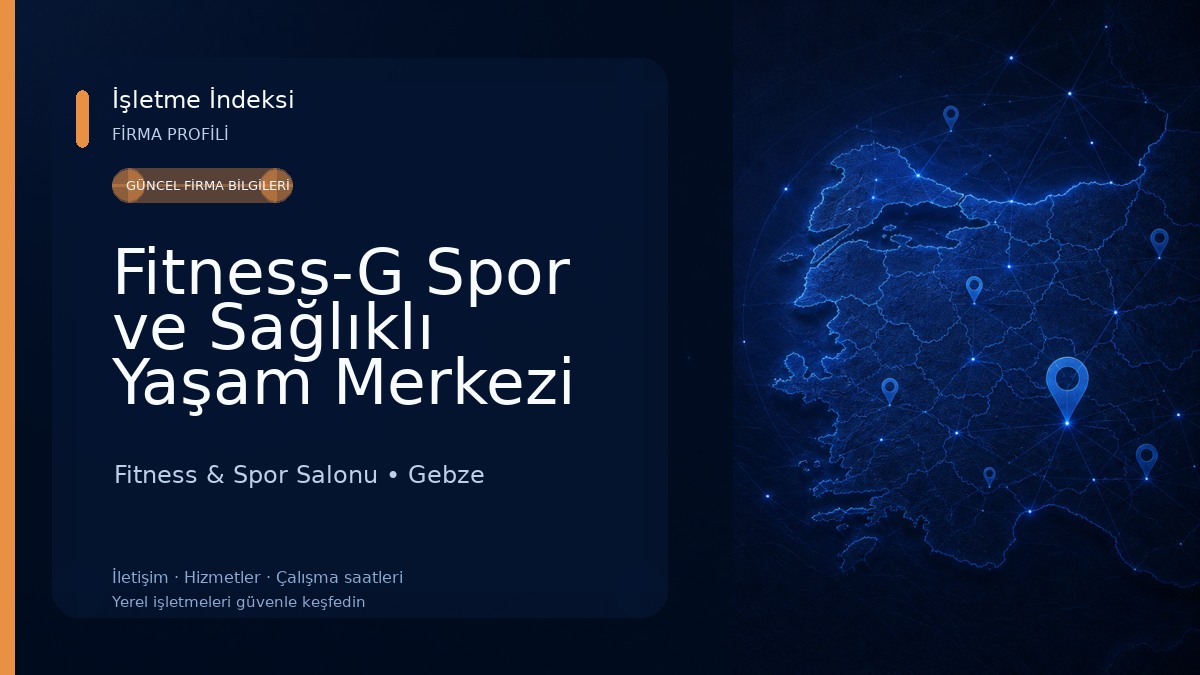 Fitness-G Spor ve Sağlıklı Yaşam Merkezi Fitness & Spor Salonu