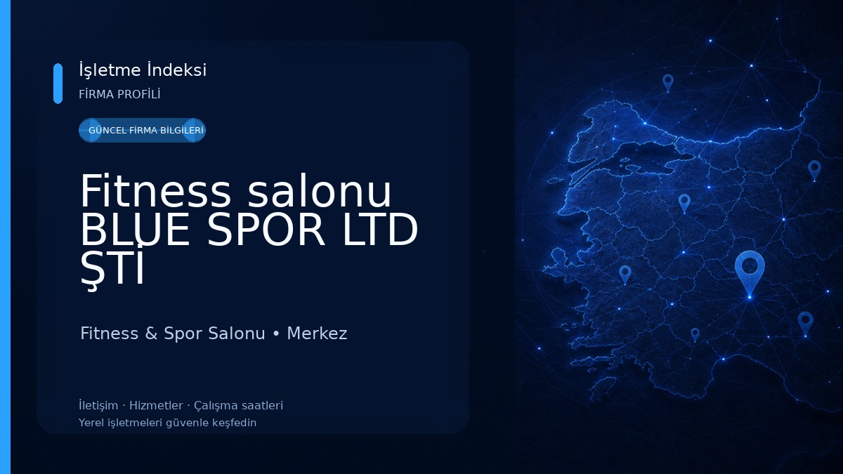 Fitness salonu BLUE SPOR LTD ŞTİ Fitness & Spor Salonu