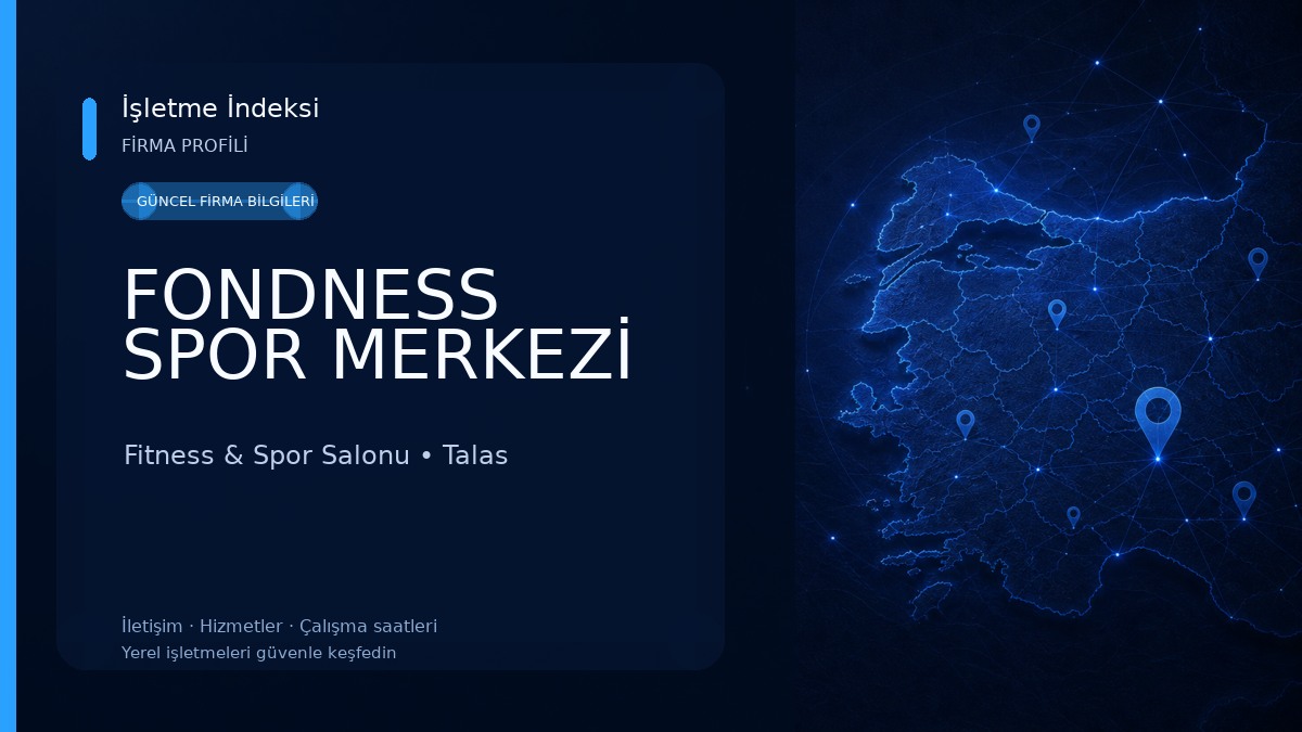 FONDNESS SPOR MERKEZİ Fitness & Spor Salonu
