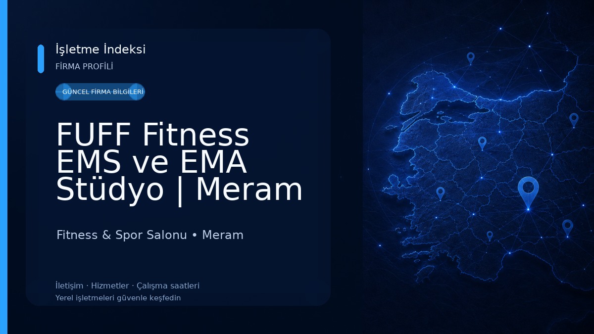FUFF Fitness EMS ve EMA Stüdyo | Meram Fitness & Spor Salonu