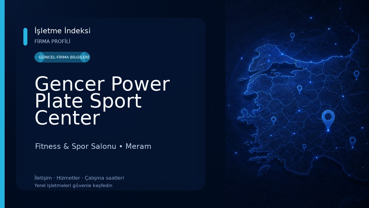 Gencer Power Plate Sport Center 