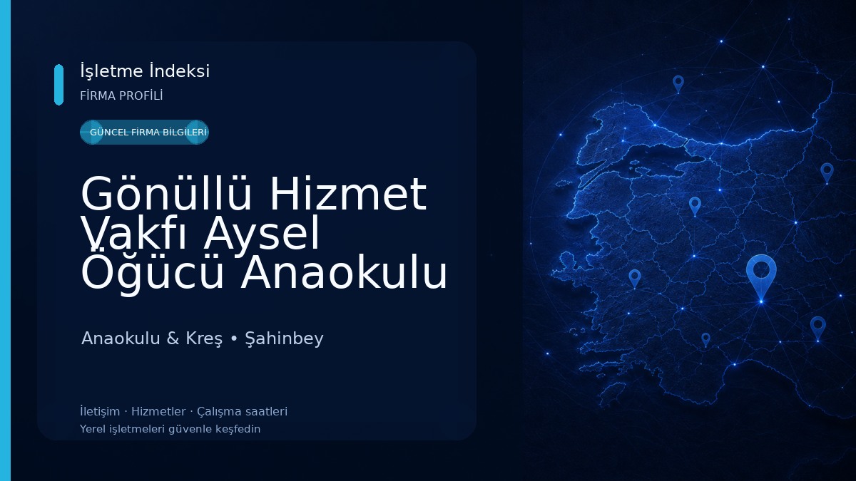 Gönüllü Hizmet Vakfı Aysel Öğücü Anaokulu