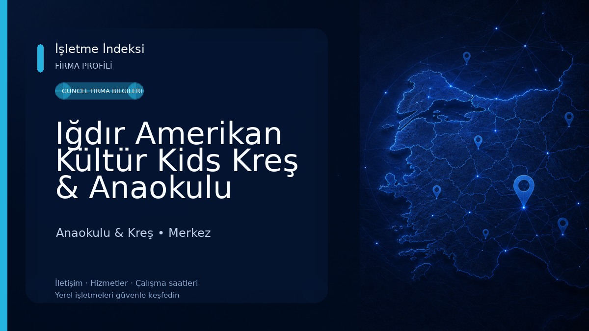 Iğdır Amerikan Kültür Kids Kreş & Anaokulu Anaokulu & Kreş