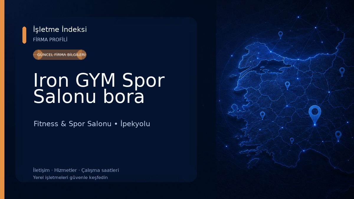 Iron GYM Spor Salonu bora Fitness & Spor Salonu