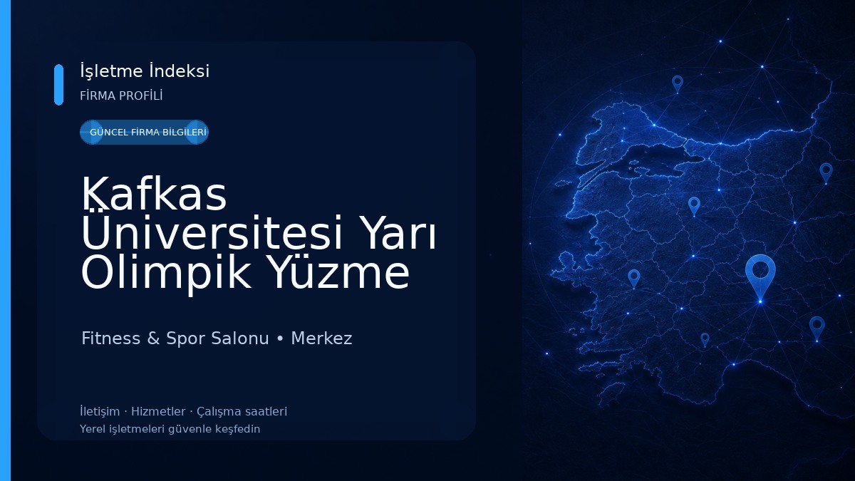 Kafkas Üniversitesi Yarı Olimpik Yüzme Havuzu Fitness & Spor Salonu