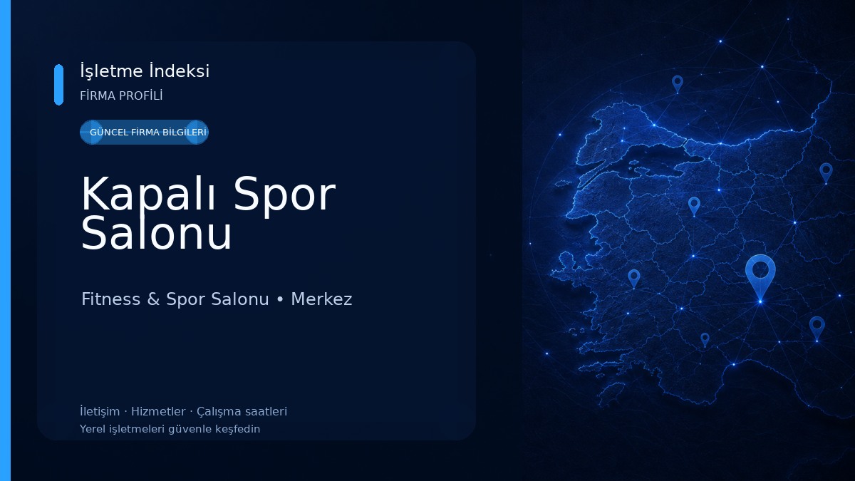 Kapalı Spor Salonu Fitness & Spor Salonu