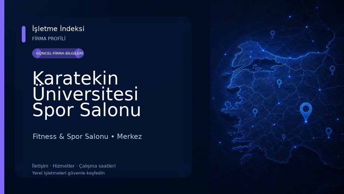 Karatekin Üniversitesi Spor Salonu Fitness & Spor Salonu