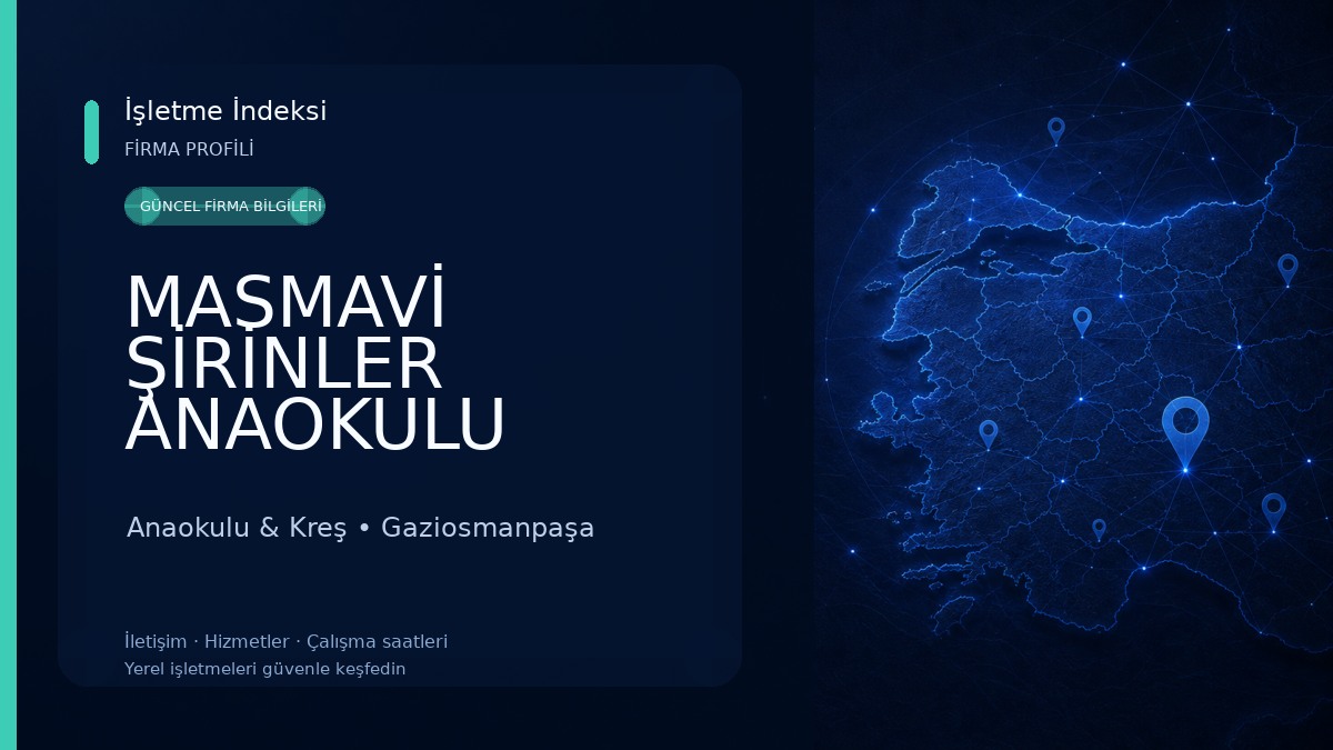 MASMAVİ ŞİRİNLER ANAOKULU KREŞ 0-6 YAŞ Anaokulu & Kreş