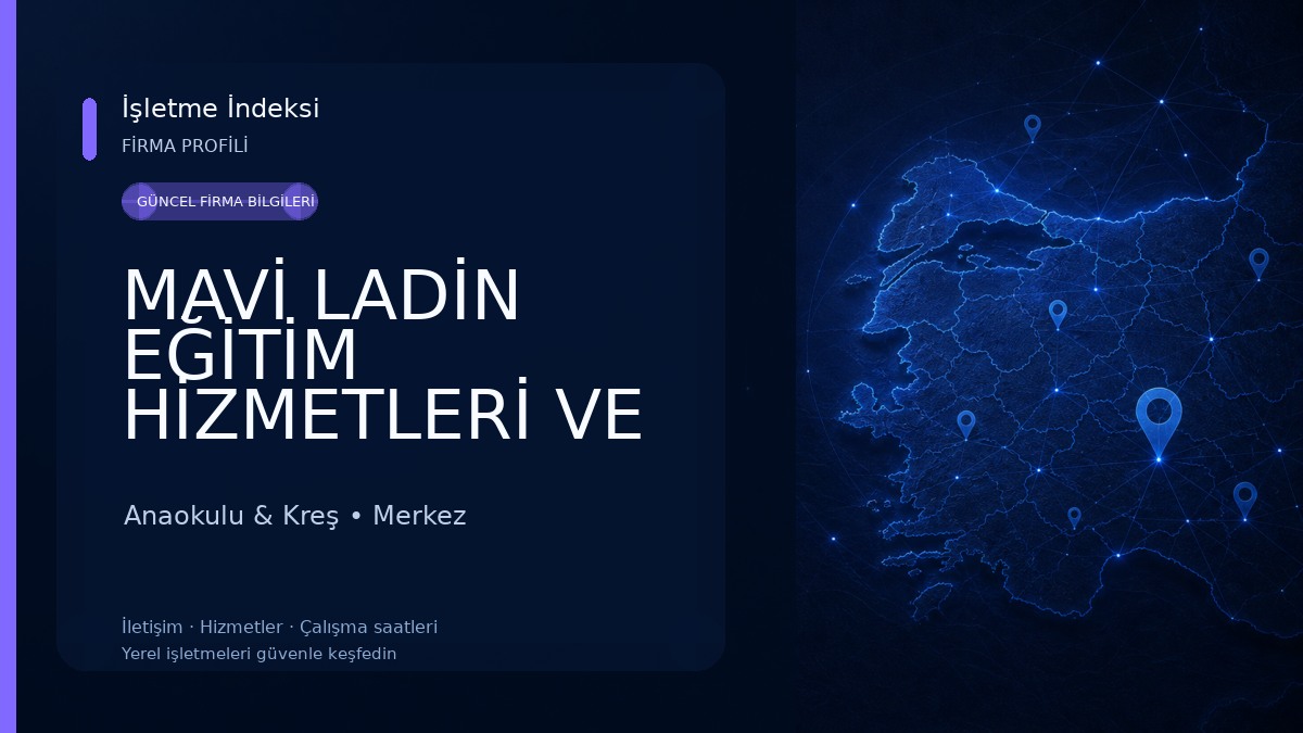 MAVİ LADİN EĞİTİM HİZMETLERİ VE SANAT MERKEZİ Anaokulu & Kreş