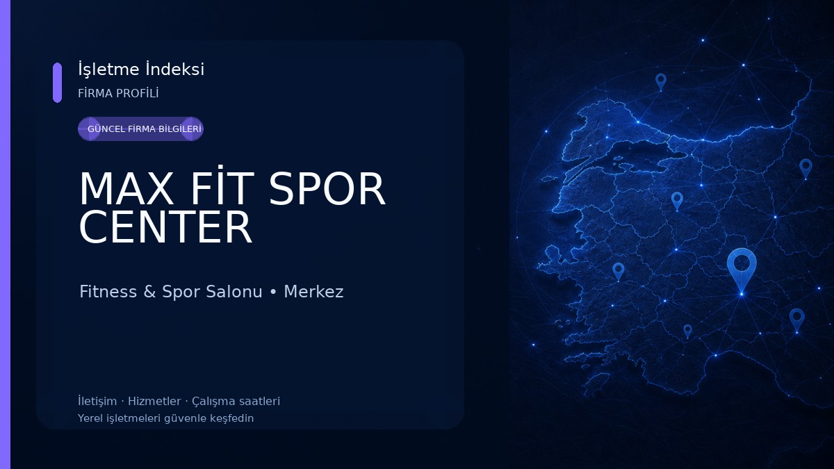 MAX FİT SPOR CENTER Fitness & Spor Salonu