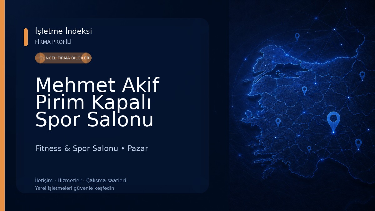 Mehmet Akif Pirim Kapalı Spor Salonu Fitness & Spor Salonu