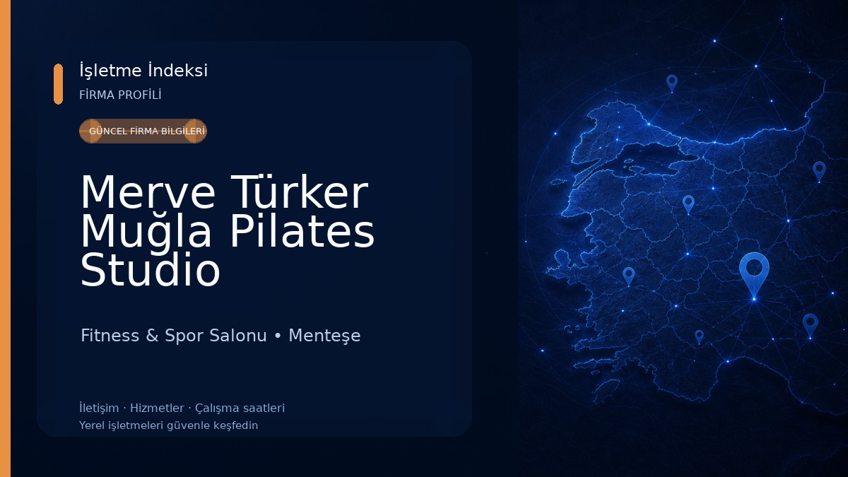 Merve Türker Muğla Pilates Studio Fitness & Spor Salonu