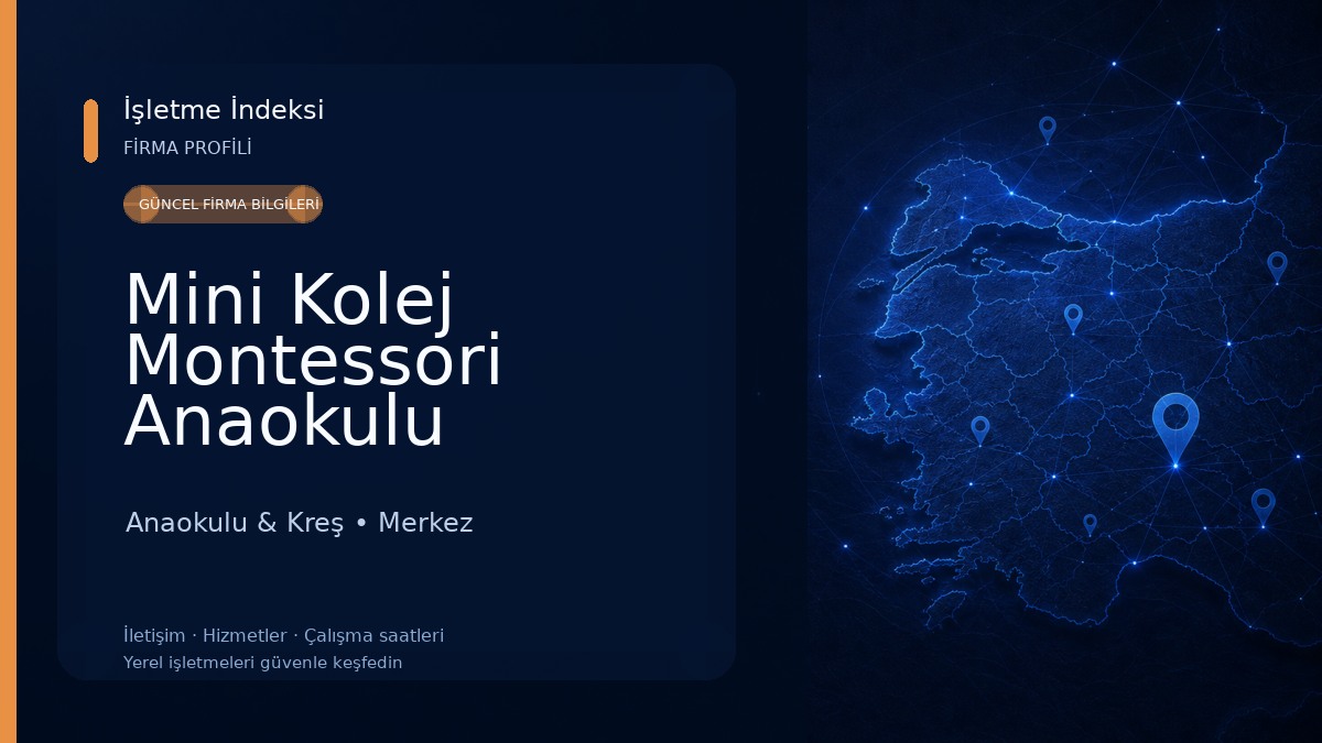 Mini Kolej Montessori Anaokulu Anaokulu & Kreş