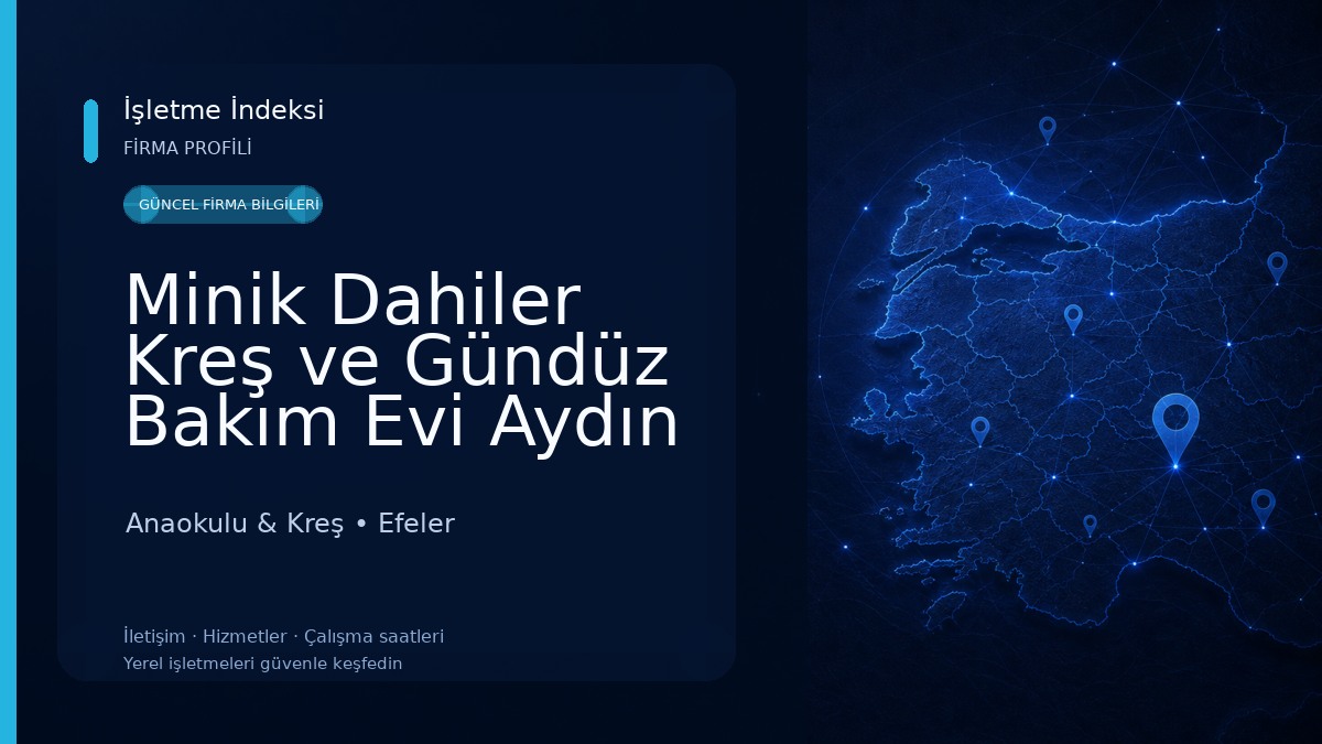 Minik Dahiler Kreş ve Gündüz Bakım Evi Aydın Anaokulu & Kreş