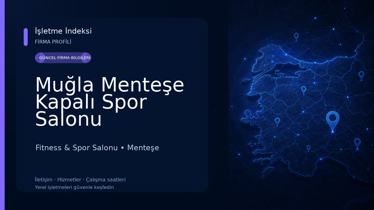 Muğla Menteşe Kapalı Spor Salonu Fitness & Spor Salonu