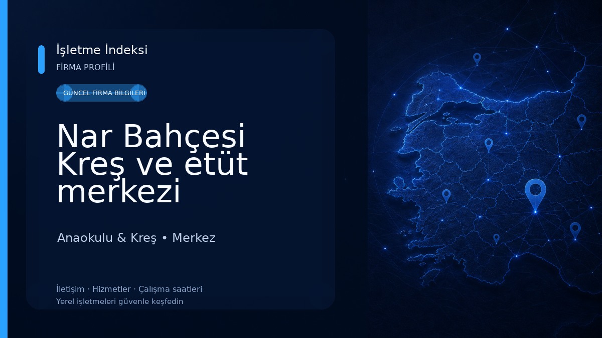 Nar Bahçesi Kreş ve etüt merkezi Anaokulu & Kreş