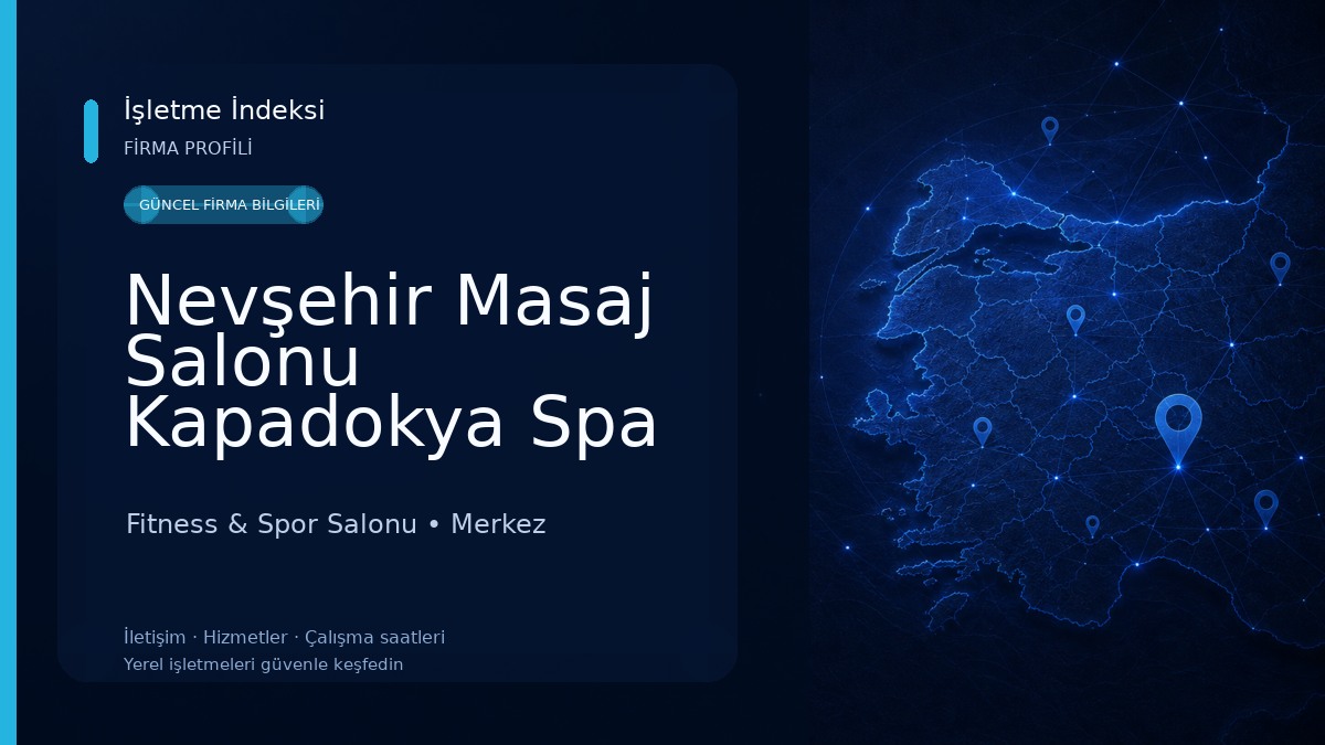Nevşehir Masaj Salonu Kapadokya Spa Fitness & Spor Salonu