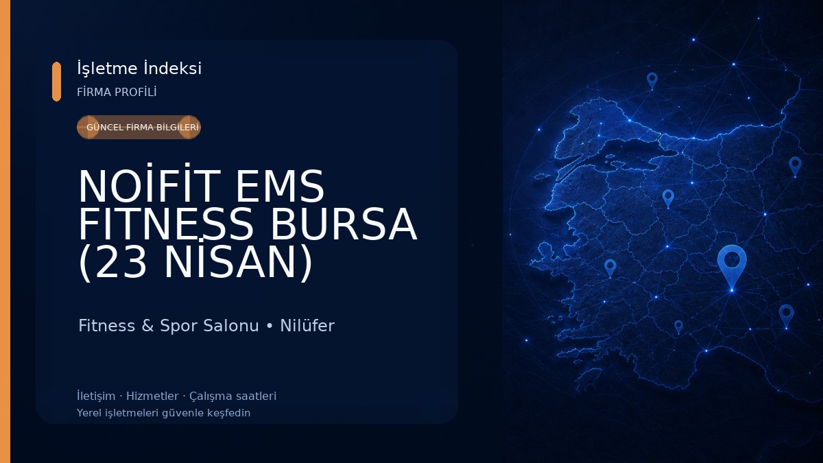 NOİFİT EMS FITNESS BURSA (23 NİSAN) Fitness & Spor Salonu