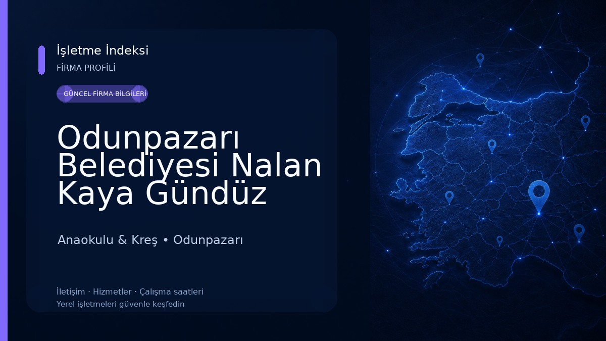 Odunpazarı Belediyesi Nalan Kaya Gündüz Bakımevi ve Kreşi Anaokulu & Kreş