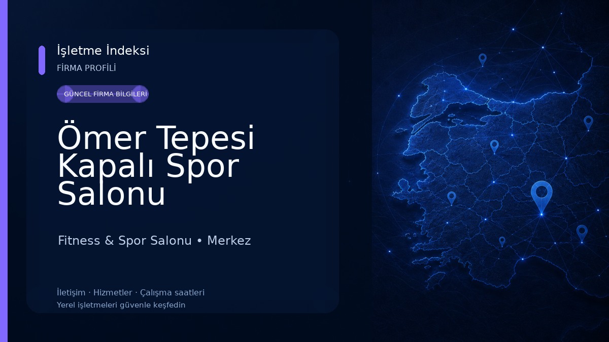 Ömer Tepesi Kapalı Spor Salonu Fitness & Spor Salonu