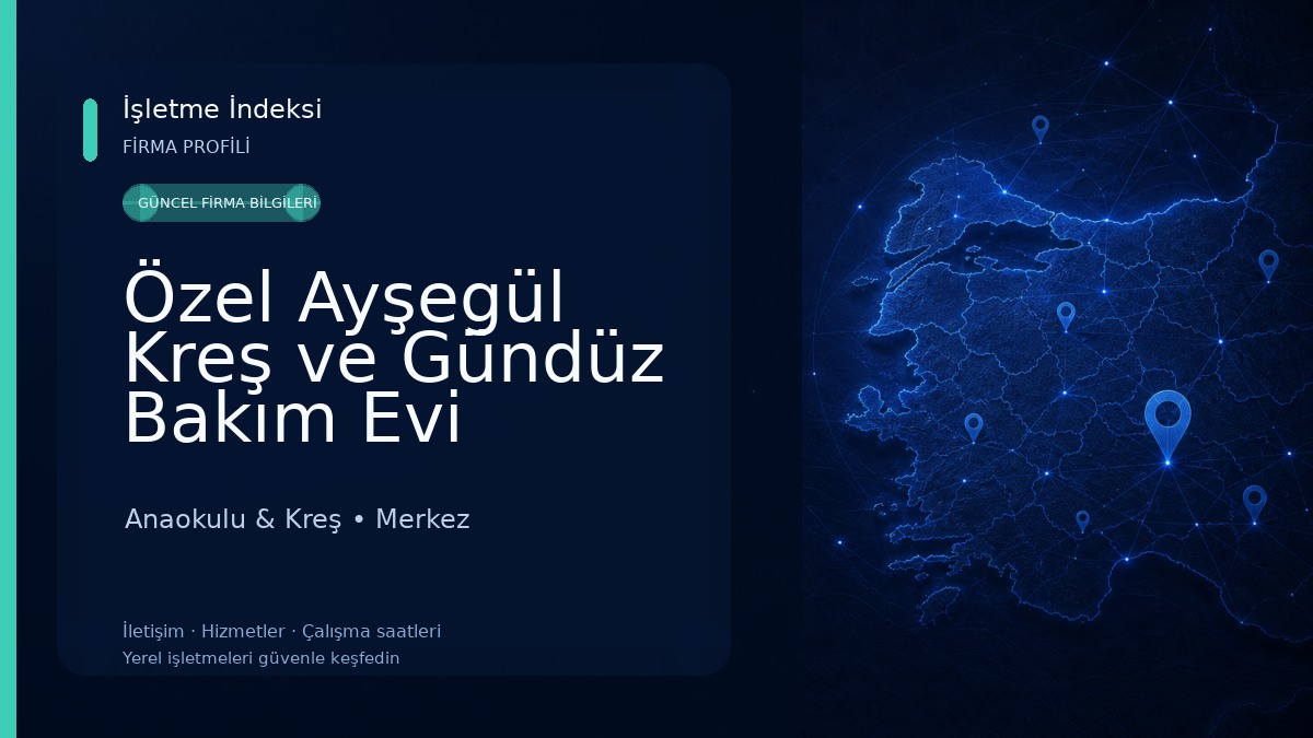 Özel Ayşegül Kreş ve Gündüz Bakım Evi Anaokulu & Kreş