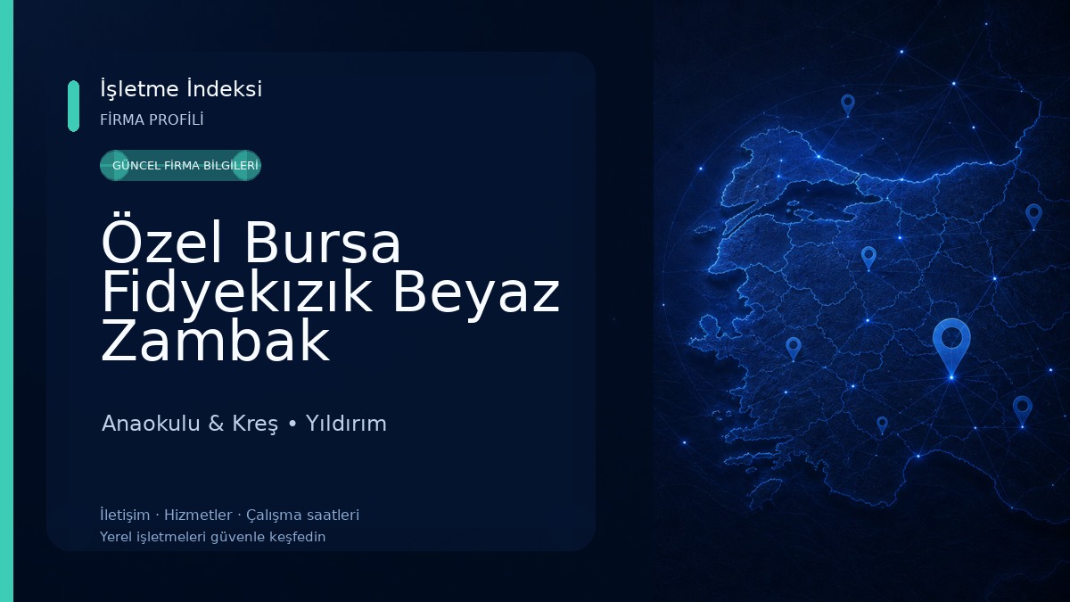 Özel Bursa Fidyekızık Beyaz Zambak Anaokulu